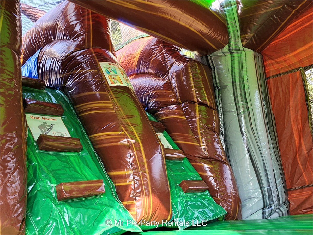 Jurassic Island Bounce House Combo Wet/Dry Best Bounce House Rental