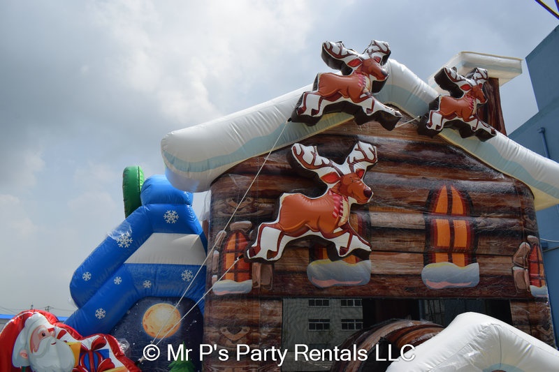 Santa Bounce House Combo Dry Bounce House Rental in Lipan, Fort