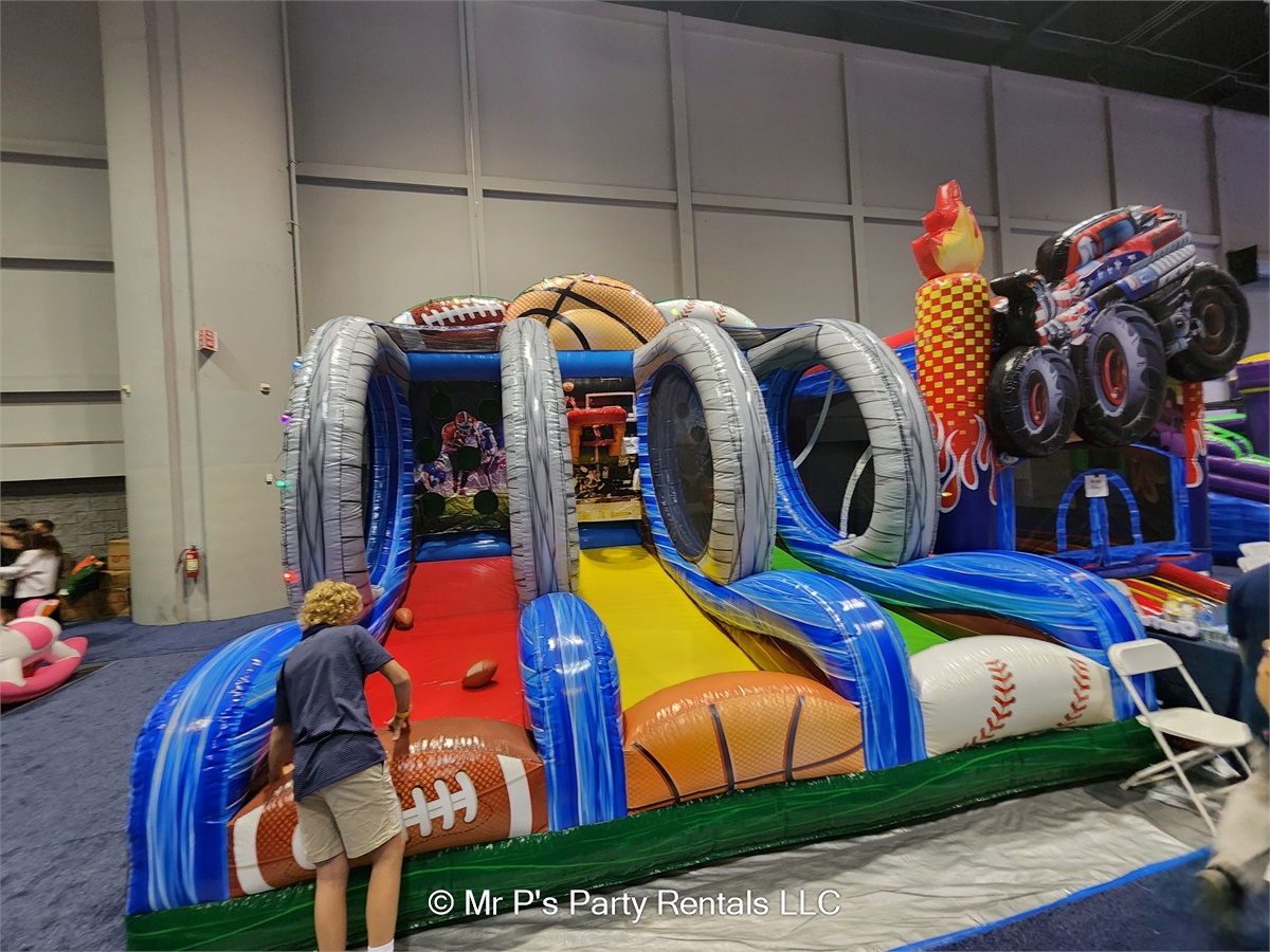 Triple Play Sports Game Bounce House Rental in Lipan, Fort Worth