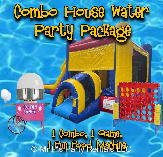 Combo Water Party Package Best Bounce House Rental service in Lipan